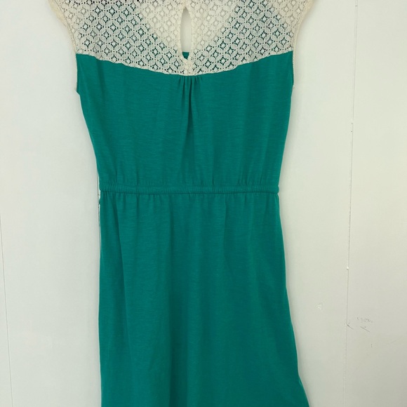 Prana Angelina Lace Drawstring Waist Midi Dress Organic Size Medium - Picture 3 of 9